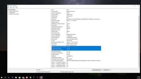 installed physical memory|available ram on this computer.